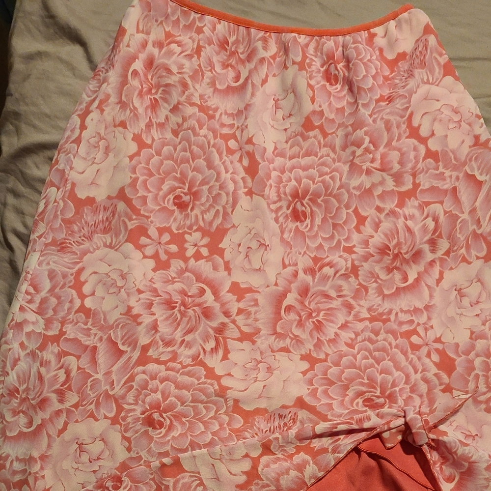 Studio Soleil pink flower skirt M